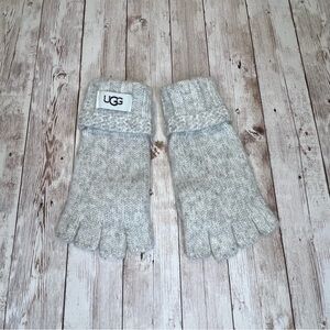 UGG Wool-Blend Fingerless Gloves - OS / TU - Light Gray - Cozy & Stylish!